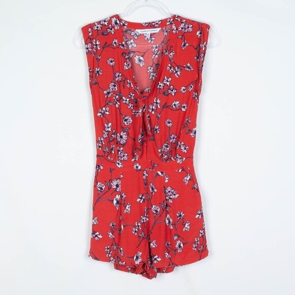 Cupcakes and Cashmere Fitz Floral Tie Romper XS - Picture 2 of 8